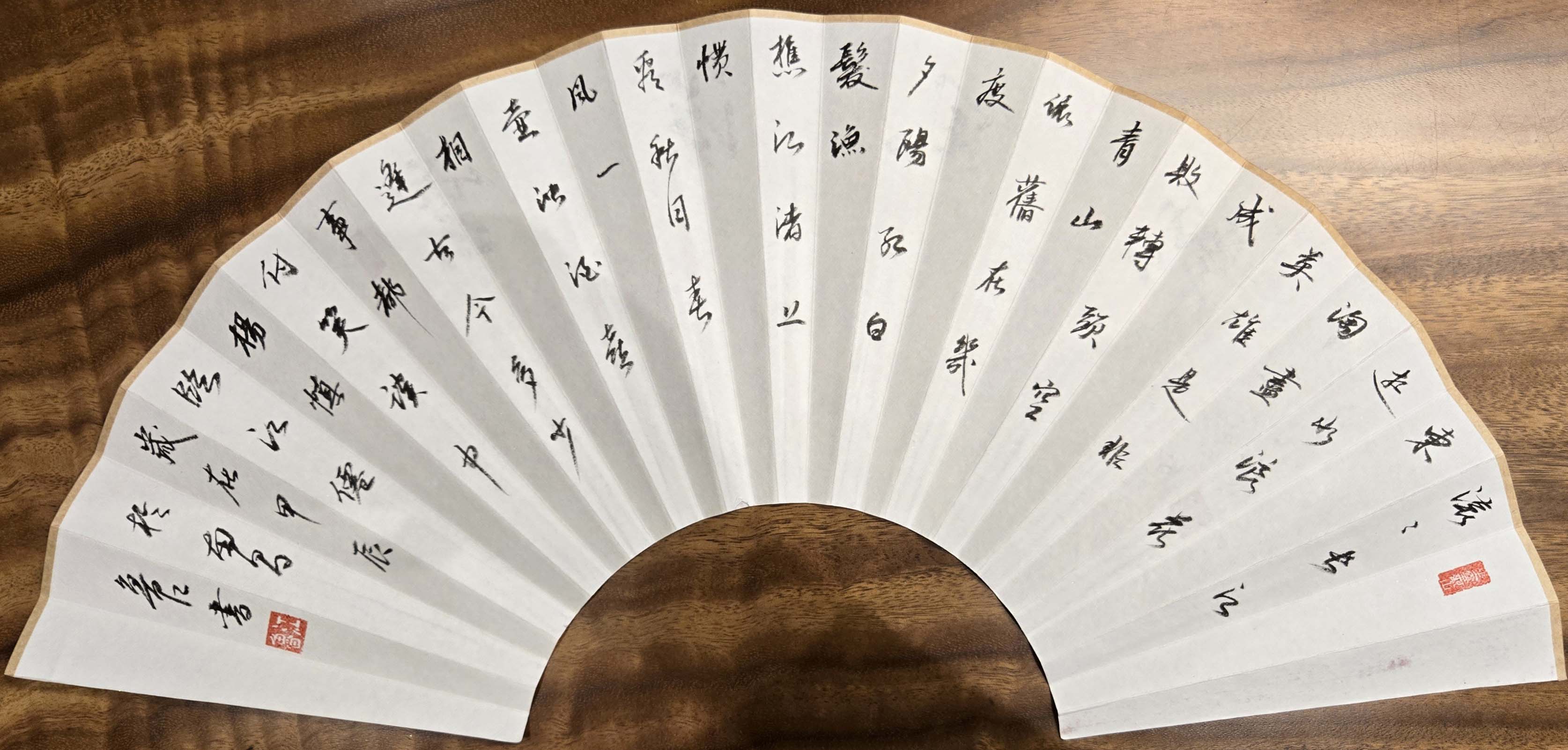 张鲁江 杨慎-临江仙 行书扇面67.jpg